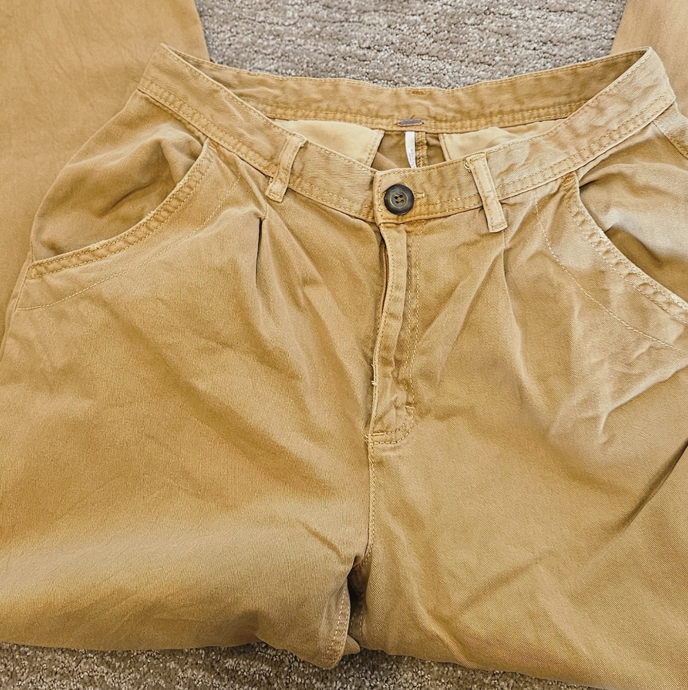 Free People Goldenrod Trousers